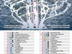 Trail map Mont Shefford