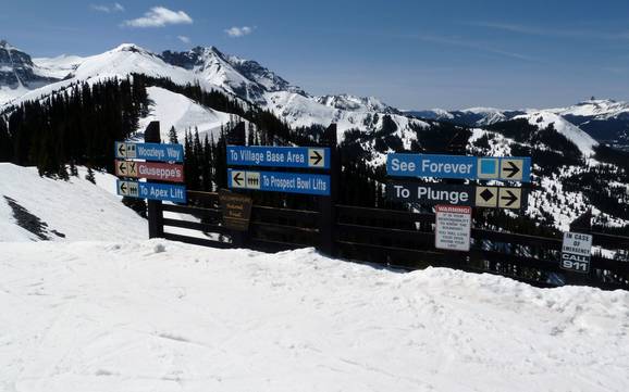 San Juan Mountains: orientation within ski resorts – Orientation Telluride