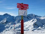 Slope signage in Samnaun