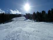 View of the difficult slope
