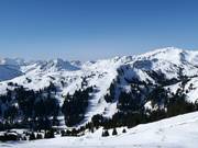 View over the Damüls ski area