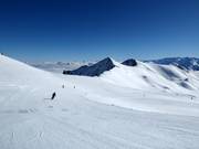 Easy slope Jetas from the highest point in the ski area