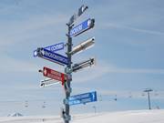 Signpost at Mont Bisanne