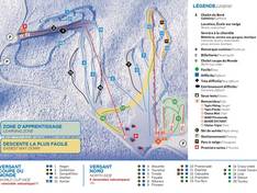 Trail map Mont Cascades