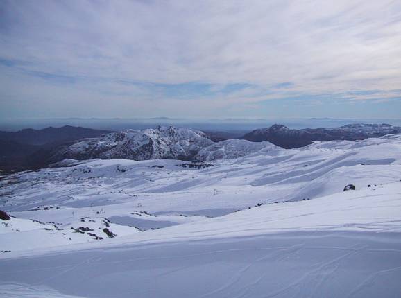 View over the vast landscape