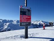 Signage in the ski area