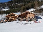 Typical hut in the ski area of Gröden