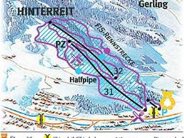 Trail map Hinterreit