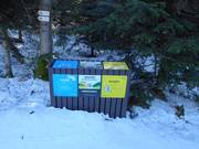 Waste separation in the Deštné ski resort