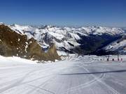 Wide slopes at the Kaserer drag lift
