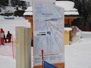 This is what the signs at the valley stations outside of Les Saisies look like.