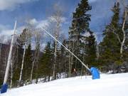 Snowmaking with snow lances in the Le Mont Grand-Fonds ski area