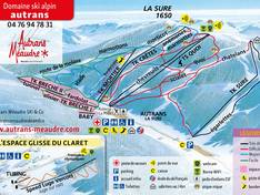 Trail map Autrans – La Sure