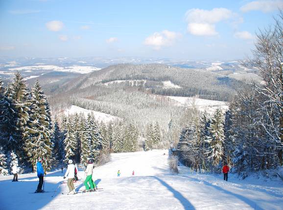 Starting point of the upper slope