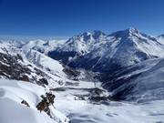View from Längfluh over Saas-Fee