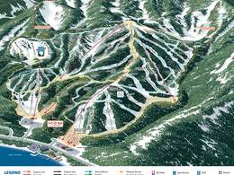 Trail map Homewood Mountain Resort