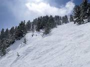 Challenging terrain at Powderhorn Cirque