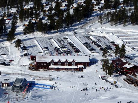 Sälen: access to ski resorts and parking at ski resorts – Access, Parking Tandådalen/Hundfjället (Sälen)