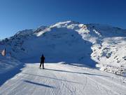 View of the 2,677 metre high Glungezer from the mountain station