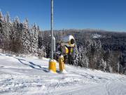 High-performance snow cannon at the Kißlingerlift