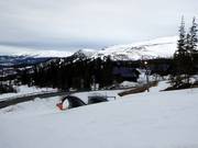 View from the Copperhill lifts across the ski area to Åreskutan