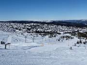 View over the slopes at Høyfjellssenter