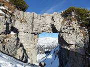 The Loserfenster above the Loserfenster chairlift