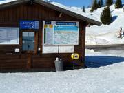 Slope map with information at Rolle Pass