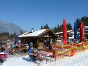 Après-ski hut at the Kreuzeckbahn