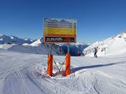 Comprehensive signage in the ski area