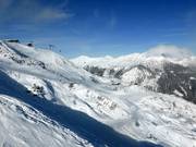 View over the ski area in the upper section