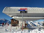 Slope signage in the Peyragudes ski resort
