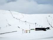 View of the Skálafell ski area