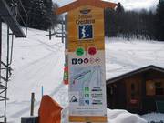 Compact information at the valley station