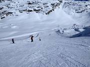 Easy slope Mandra at the Corvatsch mid-station