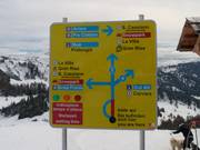 Slope signage in Alta Badia