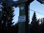 Skiing in reforestation areas is prohibited