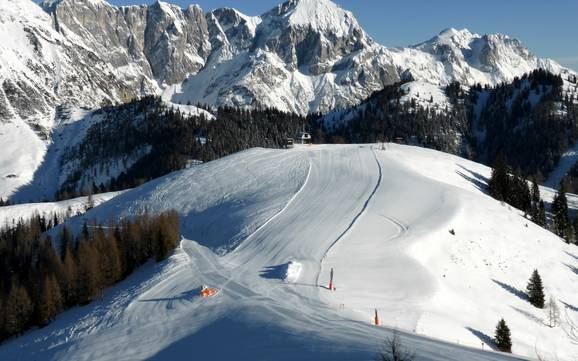 Biggest height difference in the Tennen Mountains – ski resort Werfenweng