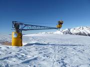 High-performance snow cannon in the Lagorai ski area