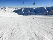 Wide and easy slopes at Tiefenbachferner