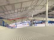 Perfectly groomed slope in the SNØ indoor ski hall near Oslo