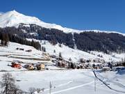 View from Ftan of the ski area