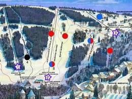 Trail map Novako – Jáchymov-Nové Město
