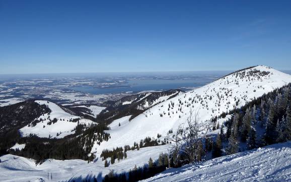 Skiing near Bernau am Chiemsee