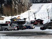 Parking at Sahnehang: available for motorhomes for a fee