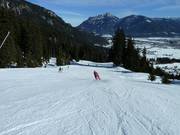 The lower part of the valley run