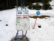 Slope signage Les Planards
