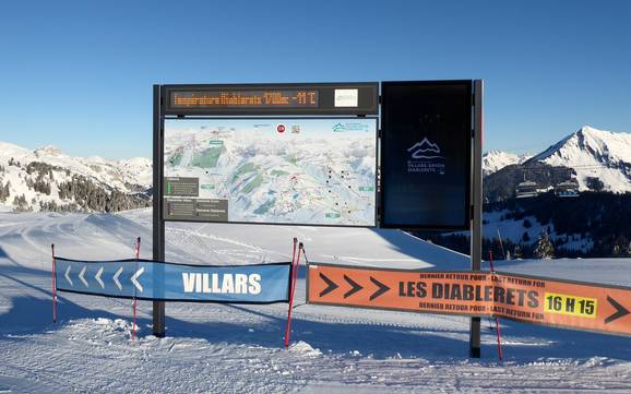 Waadt: orientation within ski resorts – Orientation Villars/Gryon/Les Diablerets