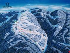 Trail map Pustevny – Trojanovice
