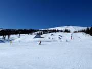The snowpark in the ski resort of Dundret Lapland